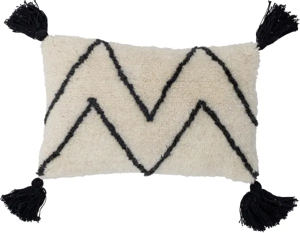 BLOOMINGVILLE Ayn Pude, Hvid, Bomuld W: 25cm, L: 40cm